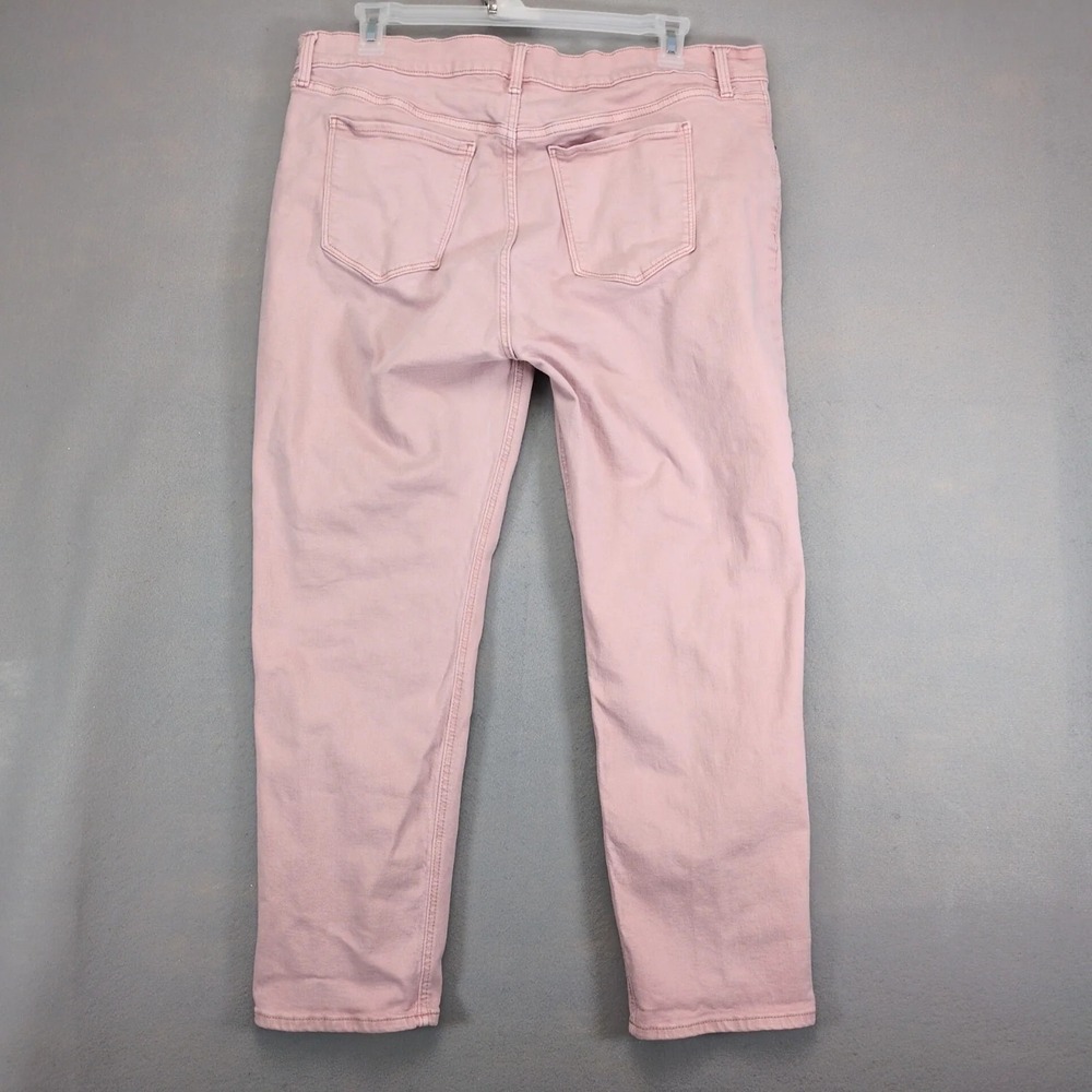 Old Navy Boyfriend Mid-Rise Pink Jeans Womens 16 38x28" Stretch Denim Coquette - Picture 3 of 8